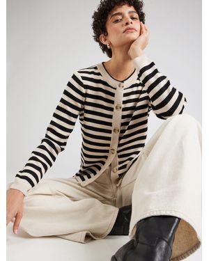 Object Strickjacke OBJESTER (1-tlg) Plain/ohne Details - Natur