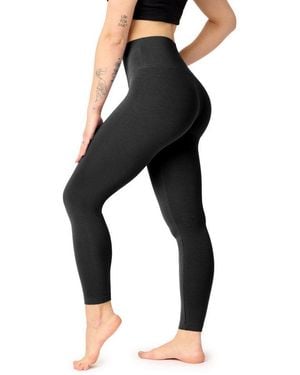 Bellivalini Highwaist Leggings Damen Lange Leggings High Waist Comfort Aus Viskose Für Yoga Blv50-289 (1-Tlg) Elastischer Bund - Schwarz