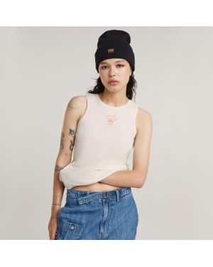 G-Star Shirttop Racerback ribbed slim tank top wmn - Weiß