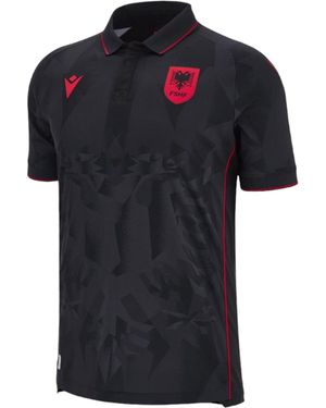 MACRON Fußballtrikot Albanien Trikot 3rd EM 2024 Kids Europameisterschaft - Schwarz