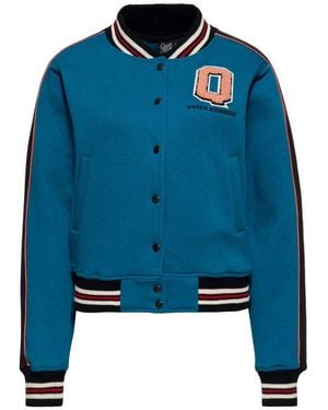 Queen Kerosin Collegejacke Hottie On The Run (1-St) Mit Chenille-Patch - Blau