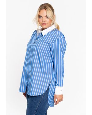 Yoek Blusentop Bluse Große Größen - Blau