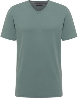 Elbsand T-Shirt Kolja V-Ausschnitt, loose fit - Grün