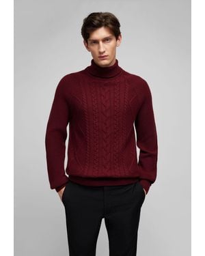 Hechter Paris Rollkragenpullover Mit Rollkragen - Rot