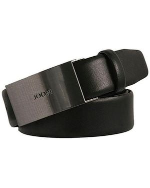 Joop! Ledergürtel Mit Pin-Schließe Und Logo-Prägung, Breite 3,5 Cm - Schwarz
