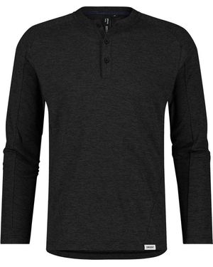 Dassy Rundhalspullover Henley Serengeti - Schwarz