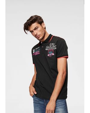 Cipo & Baxx Poloshirt Rowing Club bis Gr. 5XL - Schwarz