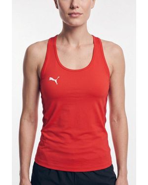 PUMA Tanktop Teamgoal Tank Top Slim Fit, Ärmellos, Mit Drycell Technologie, Für Fußball-Training - Rot