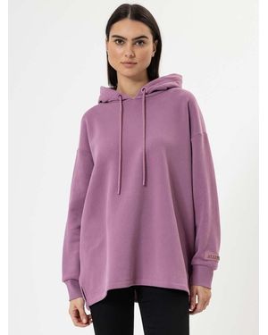 Herrlicher Longsweatshirt Kelley Sweat Peached Überschnittene Schulter - Pink