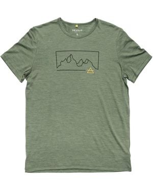 Devold Kurzarmshirt ACTIVE OUTLINE TEE - Grün