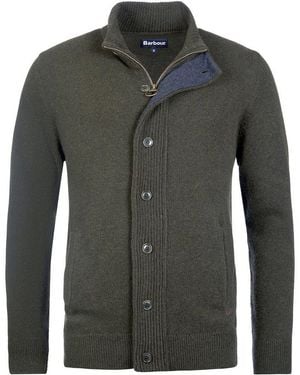 Barbour Cardigan Strickjacke Essential - Grau