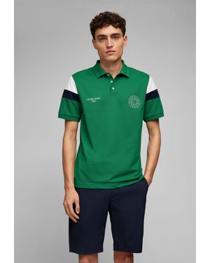 Hechter Paris Poloshirt (1-tlg) aus schnell-trocknendem Baumwoll-Mix - Grün