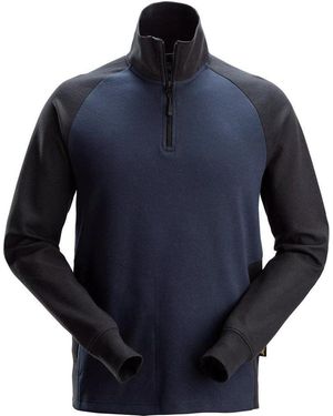 Snickers Workwear Rundhalspullover 2-Farben HZ Sweatshirt - Blau