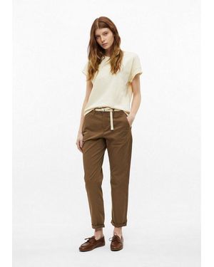 S.oliver Chinos Hose Gewaschene Chino Mit Gürtel - Natur