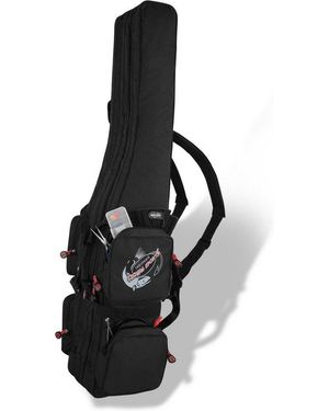 normani Angelrutentasche, Rutenfutteral Angelrutenrucksack Angelrutentasche Mit 3-4 Fächern - Schwarz
