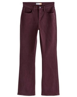 Next Bootcut-Jeans Bootcut Stretchjeans, Mittelhoher Bund, Kurzgröße (1-Tlg) - Lila