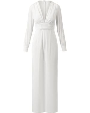 Kraimod Jumpsuit mit V-Ausschintt - Weiß