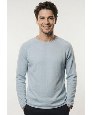 Jack & Jones Strickpullover Jjbreeze Knit Crew Neck - Blau