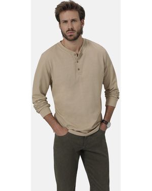 Babista Langarmshirt FIOREVANTI mit Knopfleiste - Natur