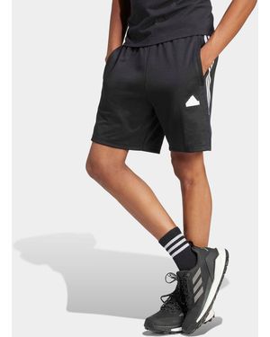 adidas Shorts M TIRO SHO Q1 (1-tlg) Trainingsshorts mit Logo, Druckknopftasche - Schwarz