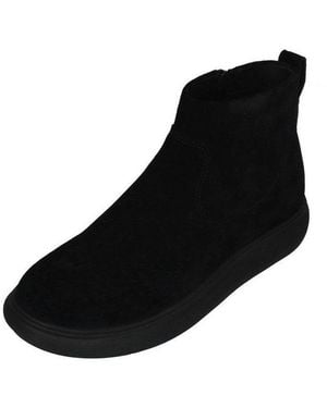 Fitflop Iq-Comff Suede Zip Ankle Boots Stiefelette All - Schwarz
