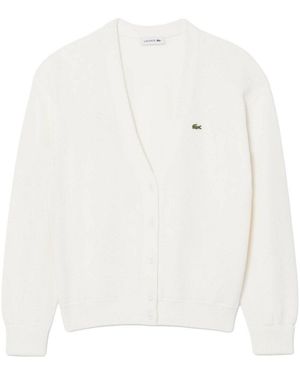 Lacoste Cardigan Cardigan Sweater - Weiß