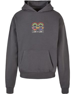 Merchcode Kapuzensweatshirt Love Figures Oversized Hoody (1-tlg) - Grau
