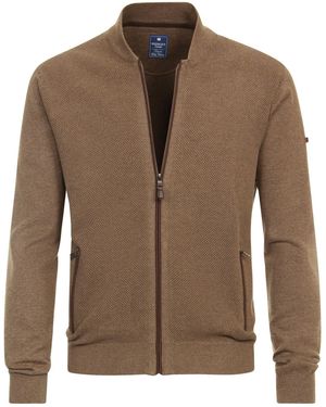 Redmond Cardigan Zipper 627 (1-tlg) - Braun