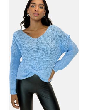 Elara Strickpullover (1-tlg) - Blau