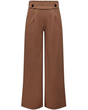 Jacqueline De Yong Marlene Schlupf Stoffhose GEGGO New Long Culotte Flare Pants (1-tlg) 15208430 - Braun
