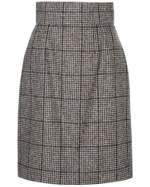 Dolce & Gabbana A-Linien-Rock Rock Für Damen (1-Tlg) - Grau