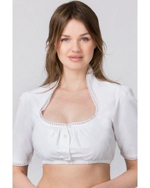 Stockerpoint Dirndlbluse Dirndlbluse - Weiß