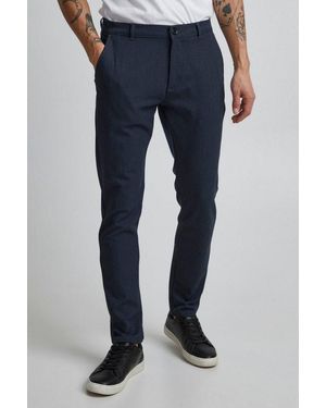 Solid Stoffhose Sdfrederic Stoffhose Mit Stretch-Anteil Im Klassischen Look - Blau