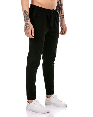 Redbridge Chinohose -Jogpants mit Kordelzug – Slim Fit, elastischer Bund, lässig & schick - Schwarz