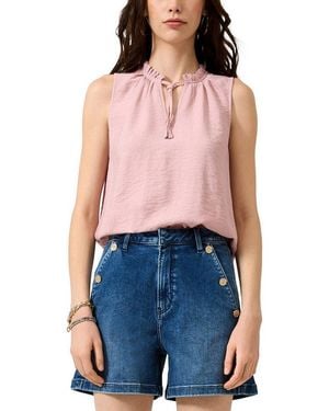 QS Blusentop Sommertop Mit Viskose - Blau