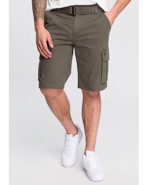 H.i.s. Bermudas (Set, 2-tlg., mit abnehmbarem Gürtel) - Grau
