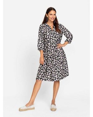 WITT Etuikleid Webkleid 3/4-Arm - Schwarz
