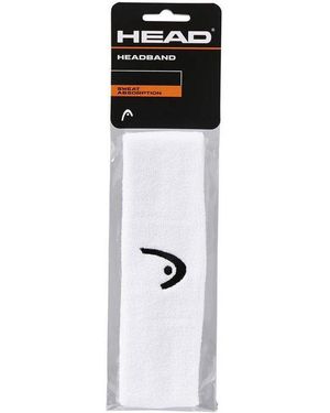 Head Stirnband band Logo weiss - Schwarz