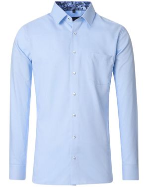 Redmond Langarmhemd 251710110 comfort fitButton-Down - Blau