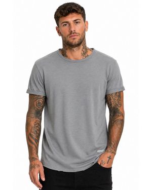 Sublevel Shirt Long Shaped lang geschnitten schwere Qualität Baunwolle - Grau