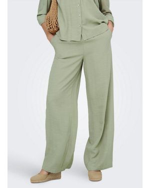 Jdy Schlupfhose Caya Linen Mw Pant Wvn Dia Sommerhose Mit Leinen - Natur