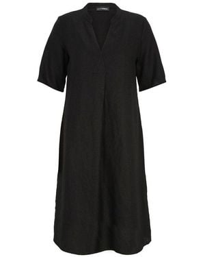 Doris Streich A-Linien-Kleid (1-Tlg) Aus Leinen - Schwarz