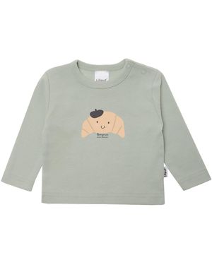 Liliput Langarmshirt Croissant mit niedlichem Print - Grün