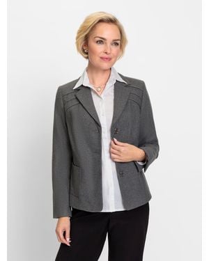 WITT Blusenblazer Kurzblazer - Grau