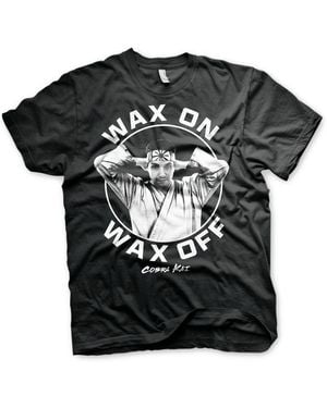 Cobra Kai On Wax Off Big Tall T-Shirt - Schwarz