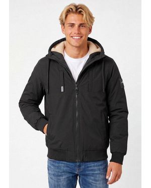 Alessandro Salvarini Winterjacke Aspedro Innen Mit Warmem Teddyfell - Schwarz