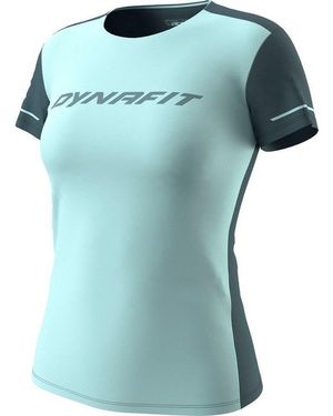 Dynafit Tanktop Alpine 2 Short Sleeve Tee W Leichtes, Schnelltrocknendes Damen-Shirt Aus Recyceltem Polyester - Blau