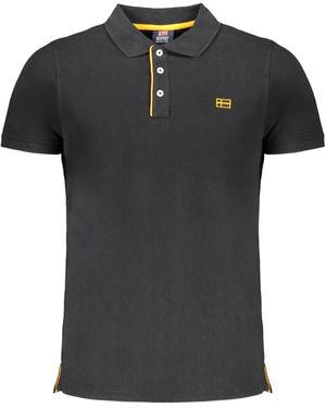 Norway 1963 Elegantes schwarzes -Poloshirt mit
