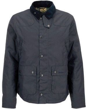 Barbour Allwetterjacke Wachsjacke Reelin Tartan - Blau