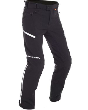 Richa Motorradhose Softshell wasserdichte Motorrad Textilhose - Schwarz